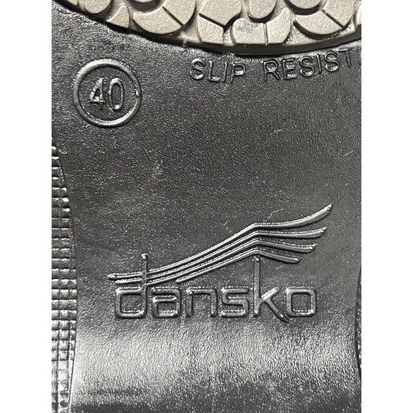 Dansko Winona Clogs Slip-on Comfort 7501360200 Black Leather EU 40 Women's 9-9.5 - Picture 7 of 7